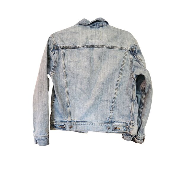 Levis Premium Light Wash Denim Jacket XS Womens Classic Button-Up - Picture 2 of 5